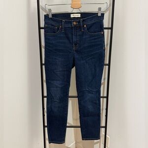 Madewell 9” Mid Rise Skinny Jeans, size 26